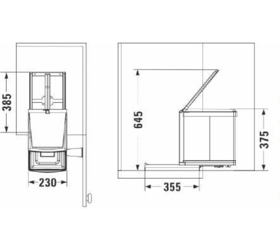 Система сортировки NAVAKO Beta 350/16 Metallic Grey 10016