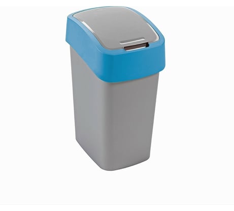Контейнер для мусора CURVER FLIP BIN 50л, цвет голубой 02172-734-00