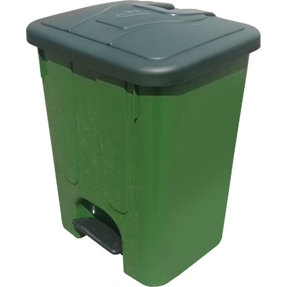 Мусорный бак Sembol Plastik 40 л, мороз., с крышкой, с педальным ...