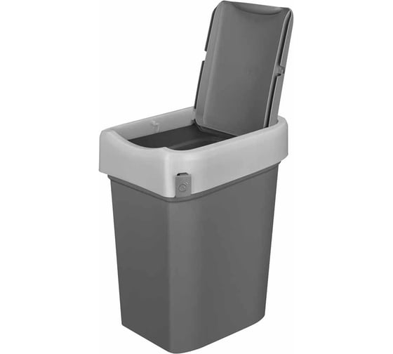 Контейнер для мусора Бытпласт SMART BIN 10 л серый 434214711