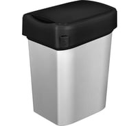 Контейнер для мусора Econova "METAL BIN" 10 л, черный 434261213