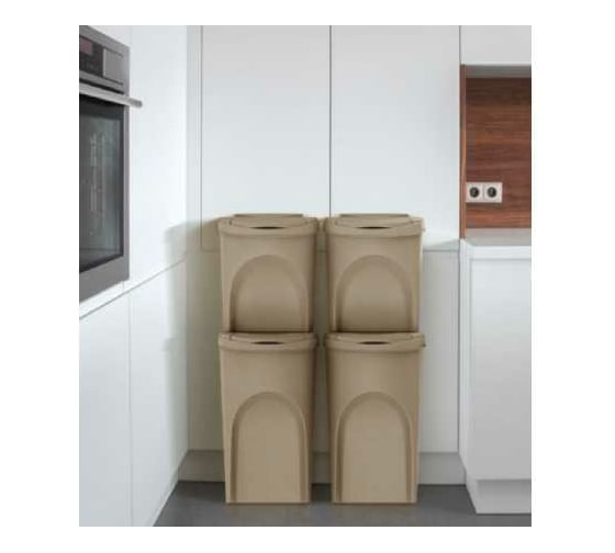 Сет из 3х контейнеров Prosperplast IKWB25S3W 4665W ECO 3шт, 392х293х335мм, 25л, коричневый 067046