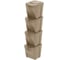 Сет из 4х контейнеров Prosperplast IKWB25S4W 4665W ECO 4шт, 392х293х335мм, 25л, коричневый 067048 1