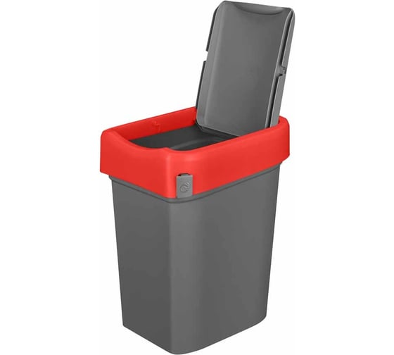 Контейнер для мусора Бытпласт SMART BIN 25 л, красный 434214804
