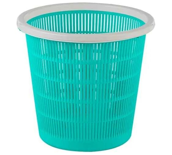 Корзина для бумаг ELLASTIK-PLAST бирюзовая М-KORBUMБИРЮЗ 1