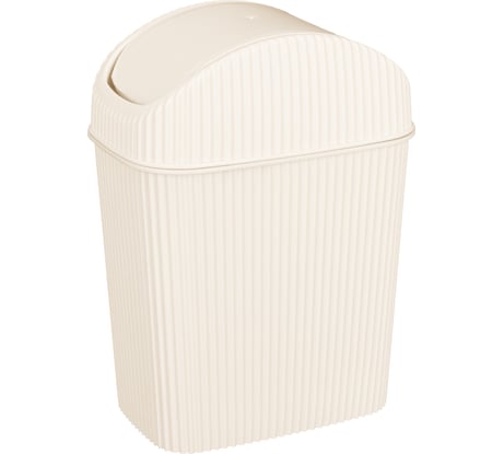 Контейнер для мусора Econova "VELVET" 2.5 л, 175x110x235 мм, бежевый 41121109070