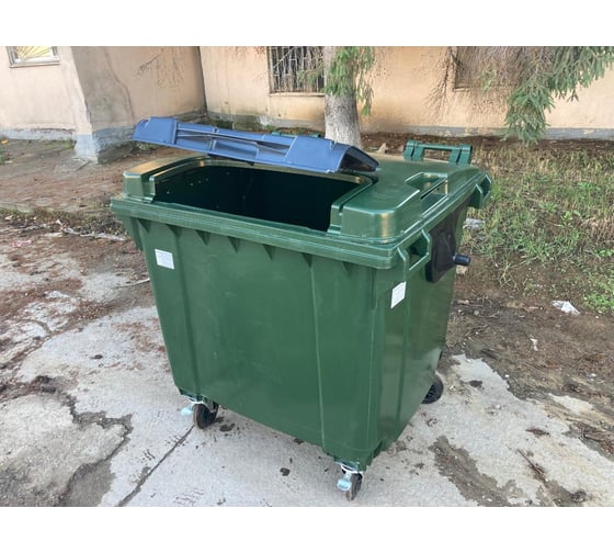 Мусорный контейнер Дигрус 1100 л, с опцией "Double Lid", зеленый 29.С19.W-З/Д
