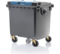 Мусорный контейнер Дигрус 1100 л, с опцией "Double Lid", серый 29.С19.W-С/Д