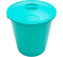 Круглый бак с крышкой Garden Story 80 л, бирюзовый Б80Л-МТ010