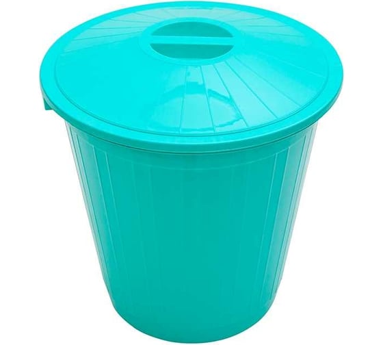 Круглый бак с крышкой Garden Story 80 л, бирюзовый Б80Л-МТ010 1