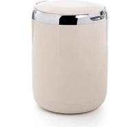 Урна с крышкой PRIMANOVA LIMA 3 л, из пластика, круглая, цвет корпуса бежевый (новый) M-E29-09-P