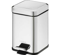 Мусорное ведро Hafele квадрат, полированная нержавеющая сталь, 3 л 983.26.001