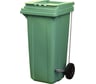 Мусорный контейнер Тара.ру п/э, 120 л, с педальным приводом Г-образным, зелёный 08553