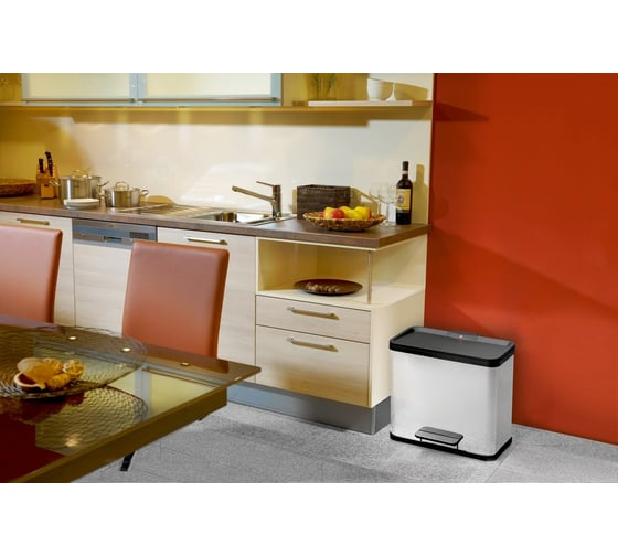Мусорный контейнер Hailo Öko trio Plus L, 3х9 л, нержавеющая сталь, хром 0633-200