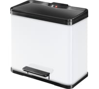 Мусорный контейнер Hailo Öko trio Plus L, 3х9 л, сталь, белый 0633-230