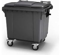 Комплект из 4-х мусорных контейнеров Дигрус 1100 л, в разобранном виде, темно-серый К-29.С19р-ТС/Д