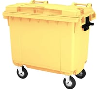 Мусорный контейнер Дигрус 660 л, желтый 25.С19-Ж/Д