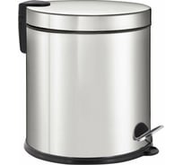 Ведро-контейнер для мусора, урна с педалью LAIMA Classic Plus, 20 литров, зеркальное, Турция 608114