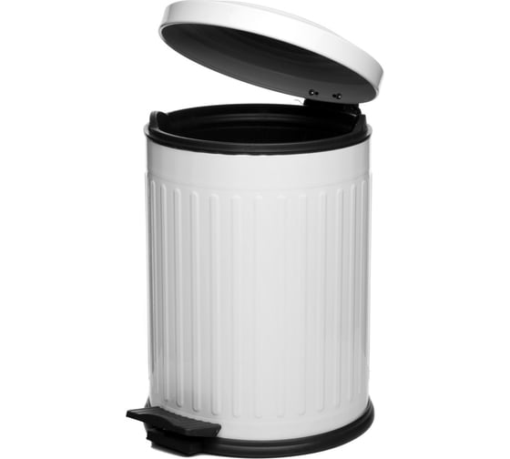 Ведро для мусора NAVAKO apus 12l white 11014