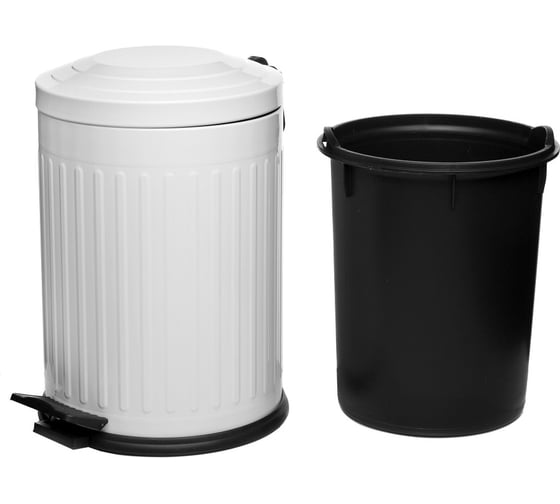 Ведро для мусора NAVAKO apus 12l white 11014