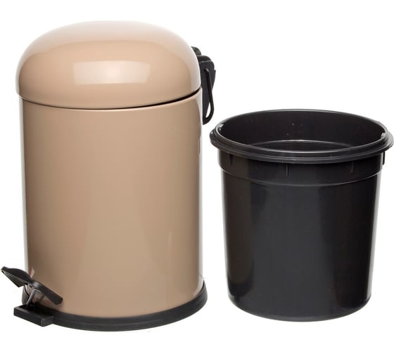 Ведро для мусора NAVAKO aquarius 5l сappuccino 11093