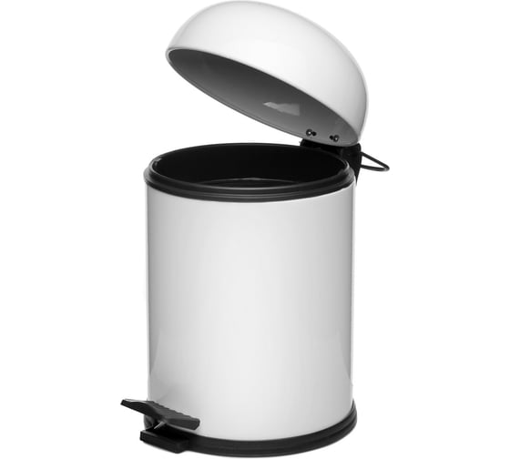 Ведро для мусора NAVAKO aquarius 5l white 11020