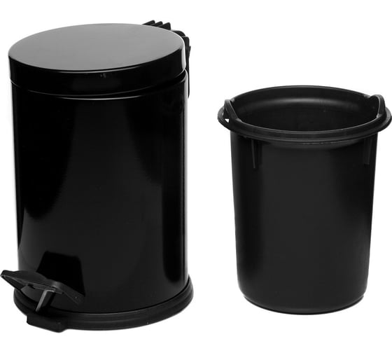 Ведро для мусора NAVAKO aquila 3l mini black 11022
