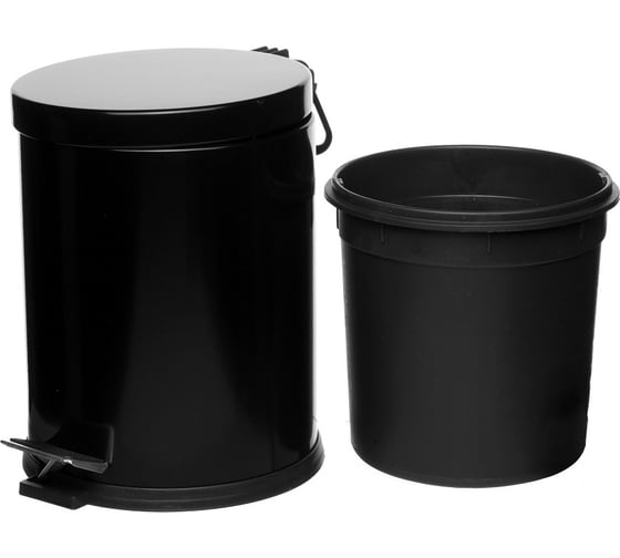 Ведро для мусора NAVAKO aquila 5l black 11026