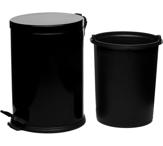 Ведро для мусора NAVAKO aquila 12l black 11030
