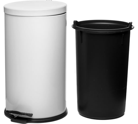 Ведро для мусора NAVAKO aquila 16l white 11034