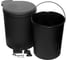 Ведро для мусора NAVAKO delta 350/13 full black 10267 2