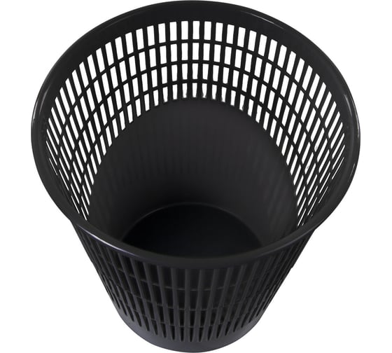 Корзина для бумаг BRAUBERG 11 л, сетчатая, черная 230441