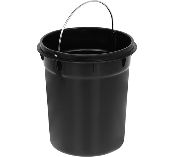Ведро-контейнер для мусора, урна OfficeClean professional, 3л, нержавеющая сталь, хром 329045