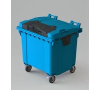 Мусорный контейнер Дигрус 1100л, с опцией "Double Lid", синий 29.С19.W-Син/Д