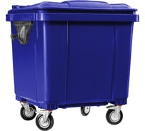 Мусорный евроконтейнер Дигрус 1100 л, синий ПЗ29.С19-С/Д