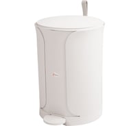 Бак Тара.ру Sтилъ 11 л., с крышкой, с педалью, белый 28690