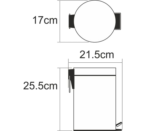 Ведро WasserKraft Hite 3l K-633W