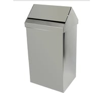 Прямоугольное ведро из нержавеющей стали с крышкой Nofer 40 л 14075.40.B