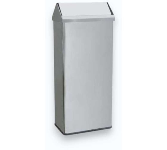 Прямоугольное ведро из нержавеющей стали с крышкой Nofer 40 л 14075.40.B