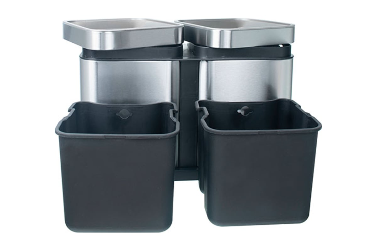 Ведро для раздельного сбора мусора Foodatlas JAH-7520 2 емкости, 30 л ...