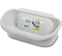 Навесная корзина для мусора Martika "Левита" светло-серая С842СЕР