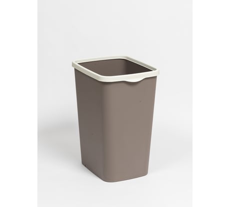 Ведро для мусора Violet Tandem с фиксатором 20л шоколад/слон.кость 842222