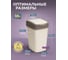 Ведро для мусора с подвижной крышкой Тандем 10л Violet слон.кость/шоколад 841026 3