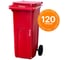 Мусорный контейнер HONEYCOMB 120 л. с крышкой, красный M-27.C29.40 2