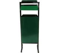 Урна ООО Агростройлидер металлическая квадратная поворотная, с пепельницей в коробке (объем 24л, вес 4,6кг, высота 960мм, ведро 810x250x0,8мм) САД-20.02