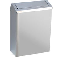 Контейнер для мусора NOFER настенный, из нержавеющей стали, матовый 23 л, с крышкой 14078.S