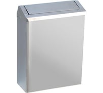 Контейнер для мусора NOFER настенный, из нержавеющей стали, глянцевый 23 л, с крышкой и замком 14079.B