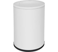 Мусорная корзина из окрашенной стали NOFER белая, 12 литров 14082.2.W