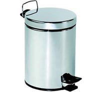 Ведро NOFER из нержавеющей cтали 5 л, с педалью матовое 09100.05.S