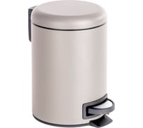 Урна с педалью PRIMANOVA ELIT 5л., металл / бежевый, высота 27 см, диаметр 20,5 см D-20784